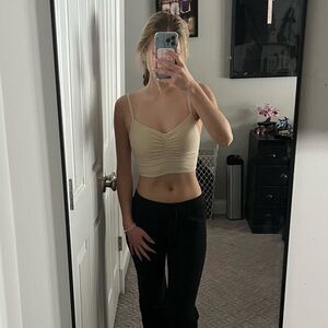 lululemon athletica Cream Crop Top